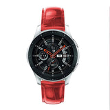 Red Smooth Leather Strap | For 20mm Huawei & Amazfit Smartwatches