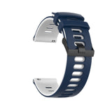 Midnight Blue/White Breathable Silicone® Strap | For 22mm Huawei & Amazfit Smartwatches