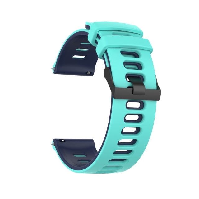 Mint Green/Blue Breathable Silicone® Strap | For 22mm Huawei & Amazfit Smartwatches