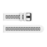White/Black Breathable Silicone® Strap | 22mm