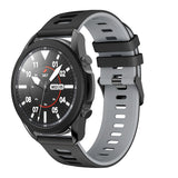 Black/Grey Breathable Silicone® Strap | For 20mm Huawei & Amazfit Smartwatches