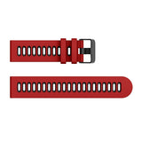 Red/Black Breathable Silicone® Strap | For 22mm Huawei & Amazfit Smartwatches