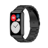 Huawei Watch Fit Strap/Band | Black Vintage Steel