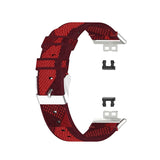 Huawei Watch Fit Strap | Red Patterned Nylon