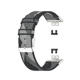Huawei Watch Fit Strap | Grey Patterned Nylon