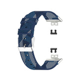 Huawei Watch Fit Strap | Blue Patterned Nylon