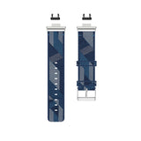 Huawei Watch Fit Strap | Blue Patterned Nylon