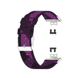 Huawei Watch Fit Strap | Purple Patterned Nylon