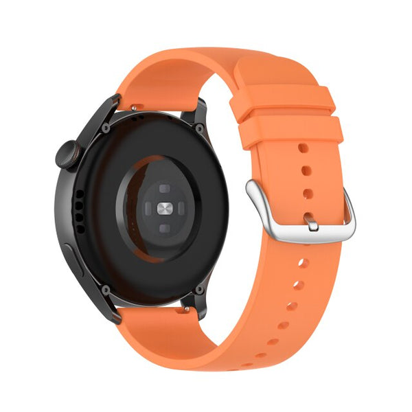 Orange Plain Silicone Strap | For 22mm Huawei & Amazfit Smartwatches
