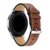 Brown Stitched Leather Strap | For 20mm Huawei & Amazfit Smartwatches