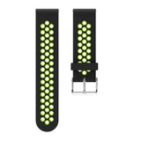 Black/Green Silicone Sports® Strap | For 20mm Huawei & Amazfit Smartwatches