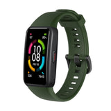Huawei Band 6 Strap | Honor Band 6 Strap | Dark Green Silicone