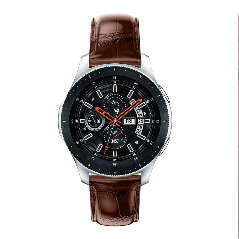 Brown Smooth Leather Strap | For 20mm Huawei & Amazfit Smartwatches