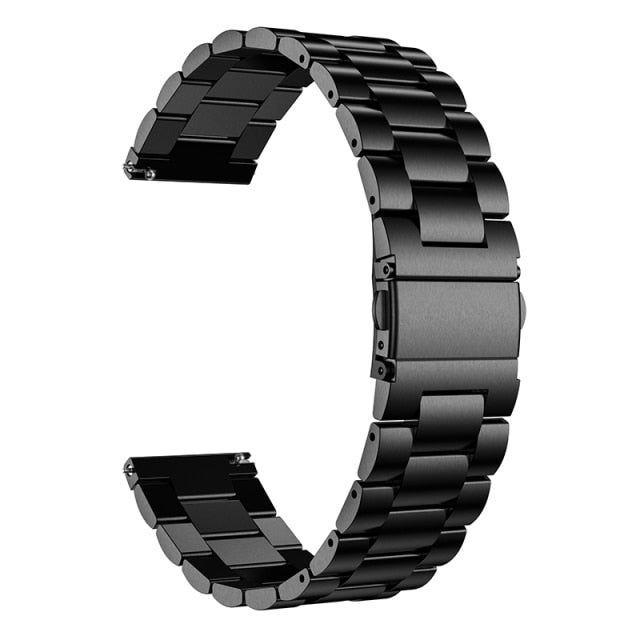 Black Vintage Steel Strap | For 20mm Huawei & Amazfit Smartwatches
