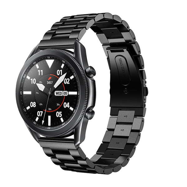 Black Vintage Steel Strap | For 22mm Huawei & Amazfit Smartwatches