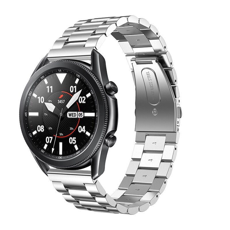 Silver Vintage Steel Strap | For 20mm Huawei & Amazfit Smartwatches