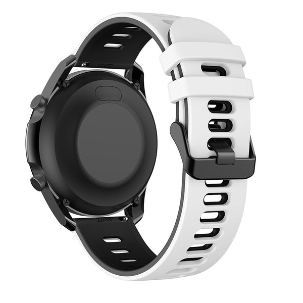 White/Black Breathable Silicone® Strap | 22mm