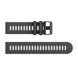 Black/Grey Breathable Silicone® Strap | For 22mm Huawei & Amazfit Smartwatches