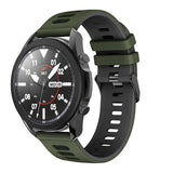 Army Green/Black Breathable Silicone® Strap | For 20mm Huawei & Amazfit Smartwatches