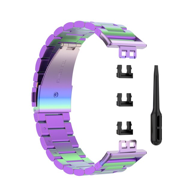 Huawei Watch Fit Strap/Band | Colourful Vintage Steel