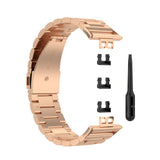 Huawei Watch Fit Strap/Band | Rose Gold Vintage Steel