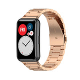 Huawei Watch Fit Strap/Band | Rose Gold Vintage Steel