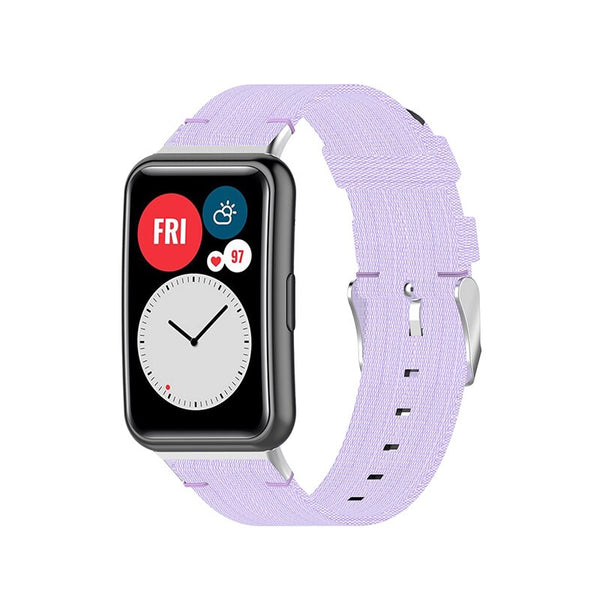 Huawei Watch Fit Strap | Plain Lavender Nylon