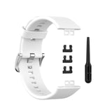 Huawei Watch Fit Strap | White Plain Silicone