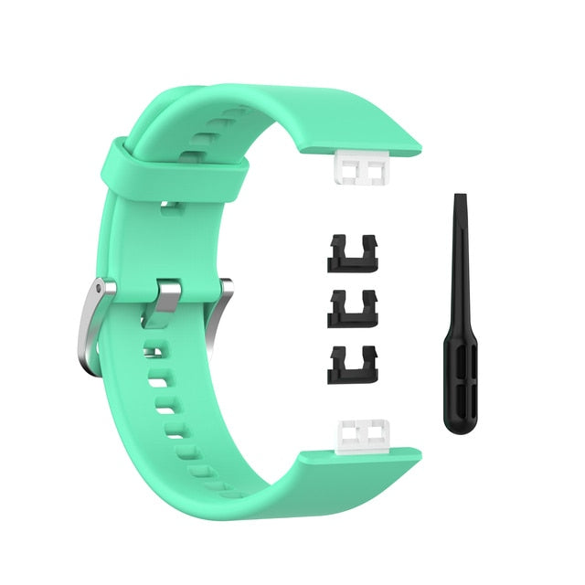 Huawei Watch Fit Strap | Green Plain Silicone