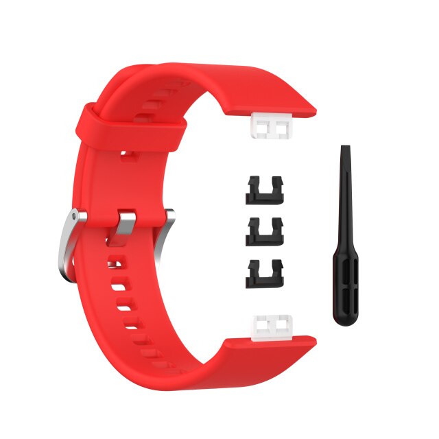 Huawei Watch Fit Strap | Red Plain Silicone