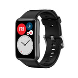 Huawei Watch Fit Strap | Black Plain Silicone