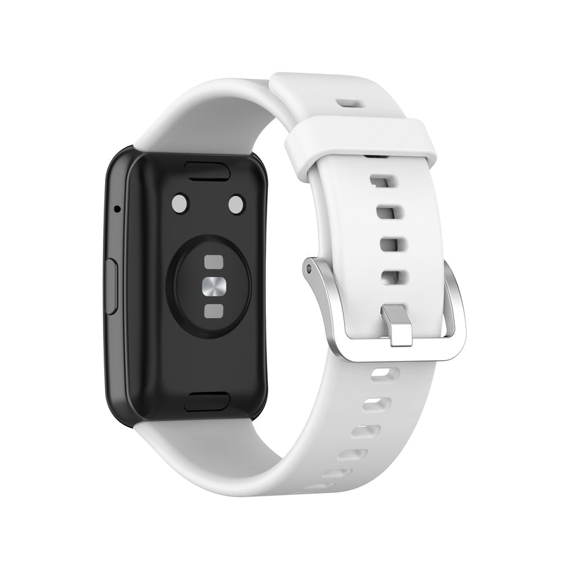 Huawei Watch Fit Strap | White Plain Silicone