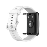 Huawei Watch Fit Strap | White Plain Silicone