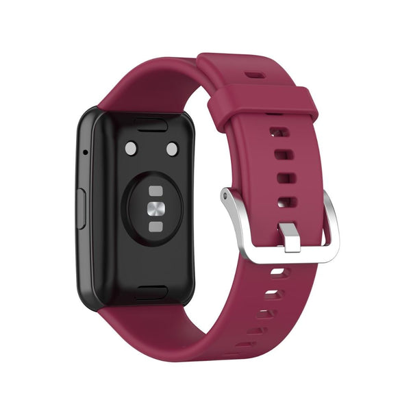 Huawei Watch Fit Strap | Red Wine Plain Silicone