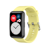 Huawei Watch Fit Strap | Yellow Plain Silicone