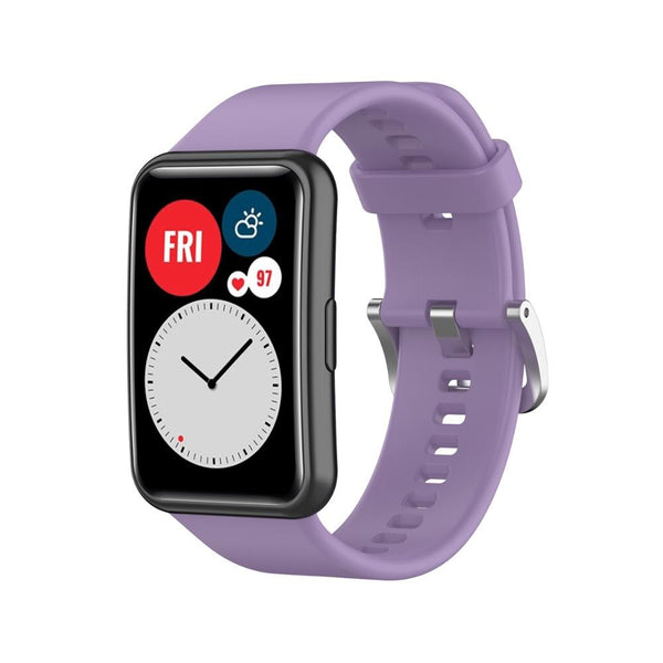 Huawei Watch Fit Strap | Purple Plain Silicone