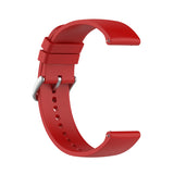 Red Plain Silicone Strap | For 22mm Huawei & Amazfit Smartwatches