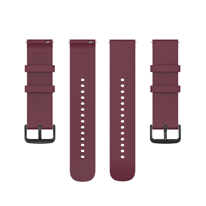 Maroon Plain Silicone Strap | For 20mm Huawei & Amazfit Smartwatches
