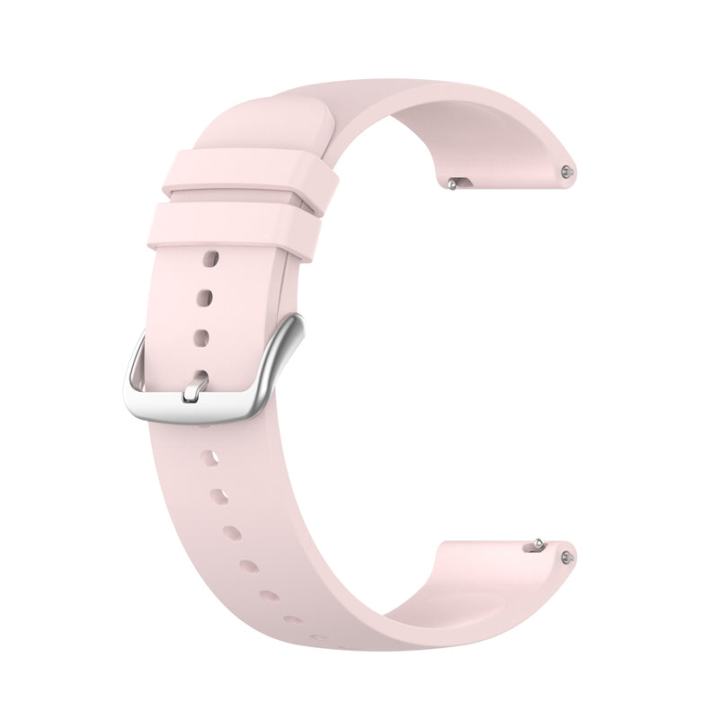 Light Pink Plain Silicone Strap | For 20mm Huawei & Amazfit Smartwatches
