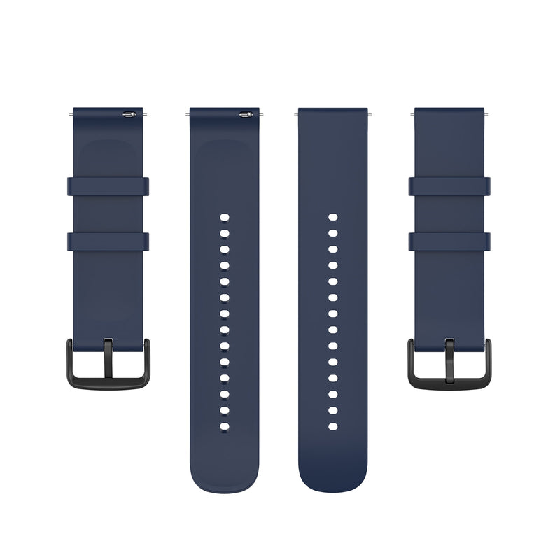 Navy Blue Plain Silicone Strap | For 20mm Huawei & Amazfit Smartwatches