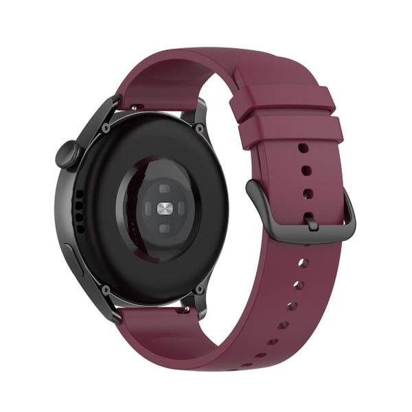 Maroon Plain Silicone Strap | For 20mm Huawei & Amazfit Smartwatches