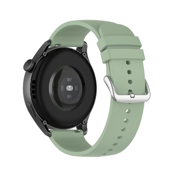 Sage Green Plain Silicone Strap | For 22mm Huawei & Amazfit Smartwatches