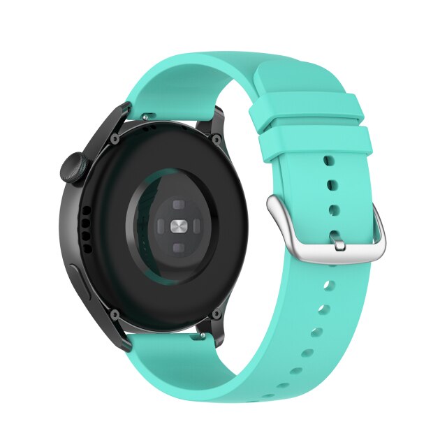 Light Green Plain Silicone Strap | For 22mm Huawei & Amazfit Smartwatches