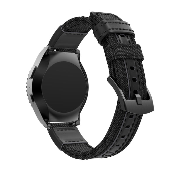 Black Canvas Adventurer® Strap | For 22mm Huawei & Amazfit Smartwatches