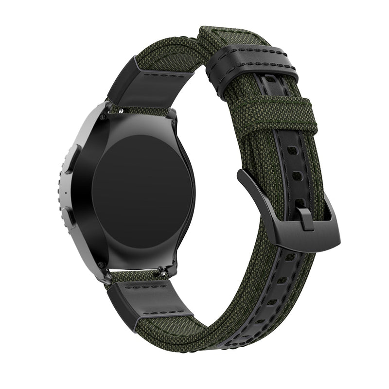 Army Green Canvas Adventurer® Strap | For 22mm Huawei & Amazfit Smartwatches