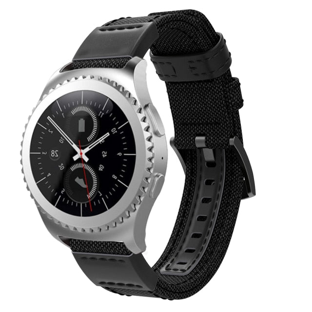Black Canvas Adventurer® Strap | For 22mm Huawei & Amazfit Smartwatches