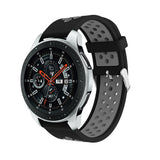 Black/Grey Silicone Sports® Strap | For 22mm Huawei & Amazfit Smartwatches