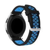 Black/Blue Silicone Sports® Strap | For 20mm Huawei & Amazfit Smartwatches