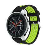 Black/Green Silicone Sports® Strap | For 20mm Huawei & Amazfit Smartwatches