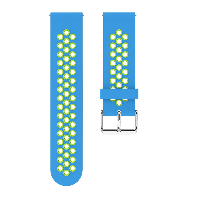 Blue/Green Silicone Sports® Strap | For 20mm Huawei & Amazfit Smartwatches